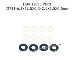 HBX 12895 Parts 6.3X12.5X0.3+2.5X5.5X0.5mm Shims Complete 12731