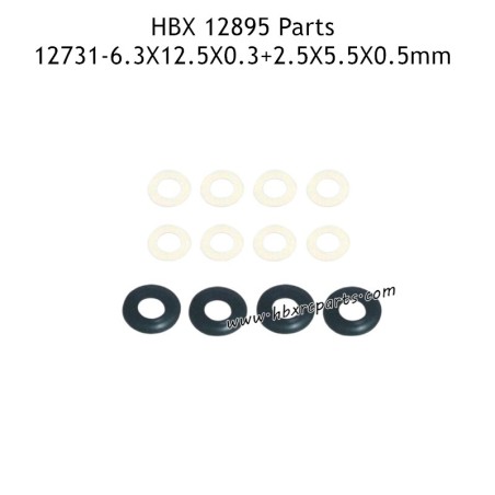 HBX 12895 Parts 6.3X12.5X0.3+2.5X5.5X0.5mm Shims Complete 12731