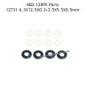 HBX 12895 Parts 6.3X12.5X0.3+2.5X5.5X0.5mm Shims Complete 12731