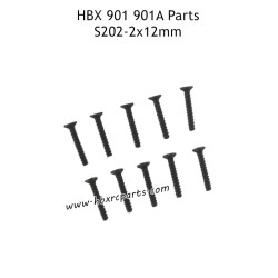 HAIBOXING HBX 901A Parts KBHO2x12mm Countersunk Self Tapping Screws S202