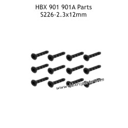 HAIBOXING HBX 901A Parts KBHO2.3X12mm Countersunk Self Tapping Screws S226
