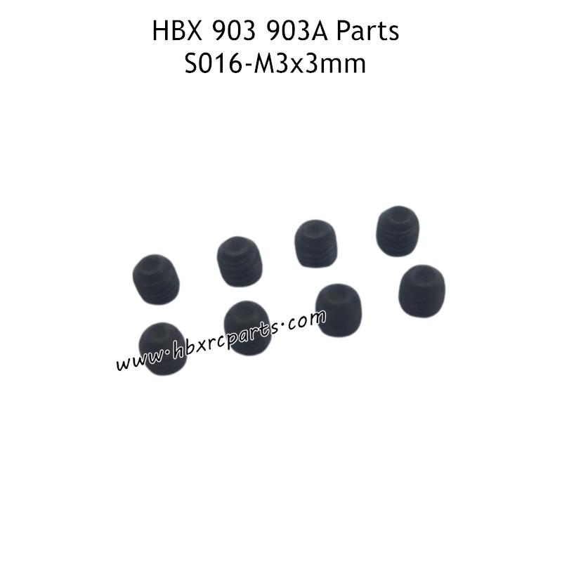 HAIBOXING HBX 903 903A High Speed RC Car Parts M3X3mm Grub Screw S016 HAIBOXING HBX 903 903A High Speed RC Car Parts M3X3mm Grub Screw S016