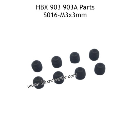 HAIBOXING HBX 903 903A High Speed RC Car Parts M3X3mm Grub Screw S016