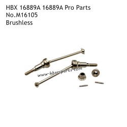 HBX 16889A 16889A Pro Destroyer Parts Brushless Metal Front Drive Shaft KitM16105