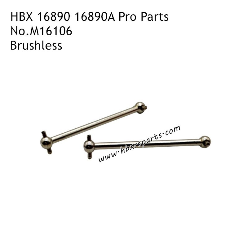 HAIBOXING HBX 16890A 16890A Pro Parts Metal Rear Dog Bones M16106 HAIBOXING HBX 16890A 16890A Pro Parts Metal Rear Dog Bones M16106
