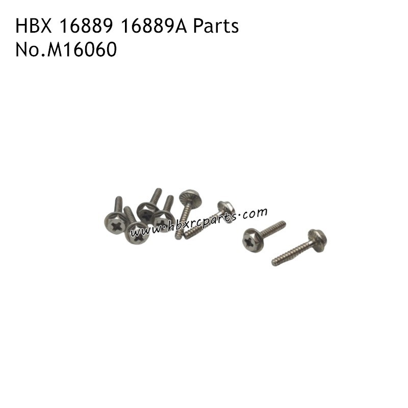 HBX 16889A RC Car Parts Wheel Lock Blots M16060 HBX 16889A RC Car Parts Wheel Lock Blots M16060