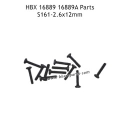HAIBOXING 16889 Parts 2.6X12mm Pan Head Self Tapping Screws S161