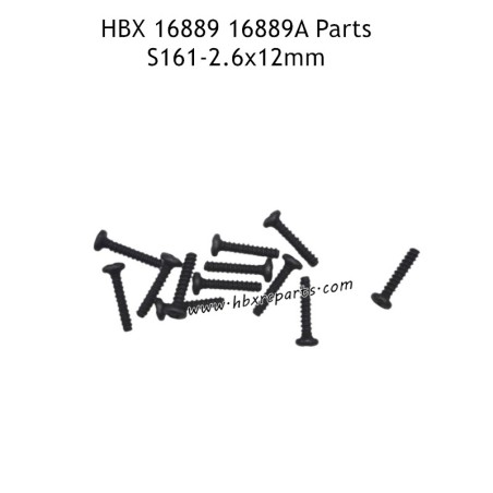 HAIBOXING 16889 Parts 2.6X12mm Pan Head Self Tapping Screws S161