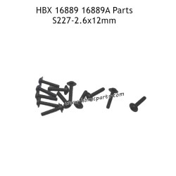 HBX 16889A Parts 2.6X12mm Flange Head Self Tapping Screws S227