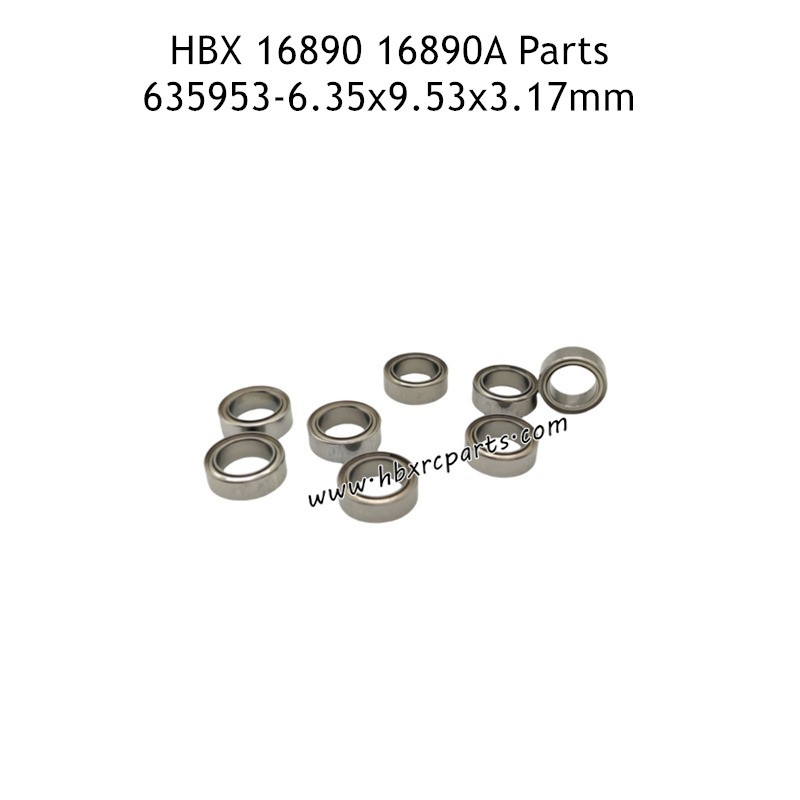 HBX 16890 16890A Parts 6.35X9.53X3.17mm Ball Bearings 635953 HBX 16890 16890A Parts 6.35X9.53X3.17mm Ball Bearings 635953