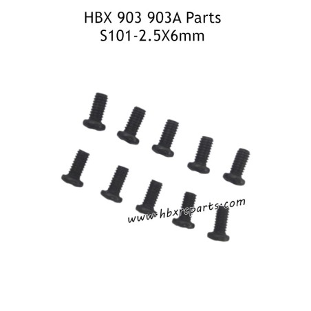 HAIBOXING HBX 903 903A Parts 2.5x6mm Round Head Screws S101