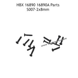 HAIBOXING HBX 16890 16890A Parts 2X8mm Pan Head Self Tapping Screws S007
