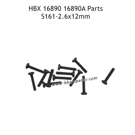 HAIBOXING HBX 16890 16890A Parts 2.6X12mm Pan Head Self Tapping Screws S161