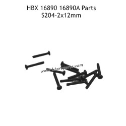 HAIBOXING HBX 16890 16890A Parts 2X12mm Pan Head Self Tapping Screws S204