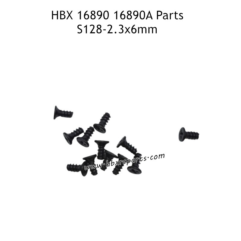 HAIBOXING HBX 16890 16890A Parts 2.3X6mm Countersunk Self Tapping Screw S128 HAIBOXING HBX 16890 16890A Parts 2.3X6mm Countersunk Self Tapping Screw S128