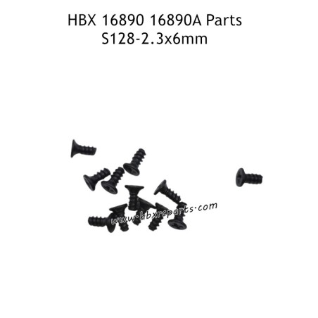 HAIBOXING HBX 16890 16890A Parts 2.3X6mm Countersunk Self Tapping Screw S128