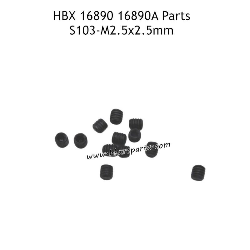 HAIBOXING HBX 16890 16890A Parts M2.5X2.5mm Screws S103 HAIBOXING HBX 16890 16890A Parts M2.5X2.5mm Screws S103