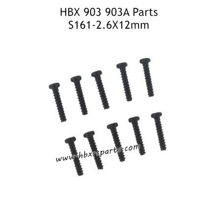 HAIBOXING HBX 903 903A Parts 2.6X12mm Round Head Self Tapping Screws S161