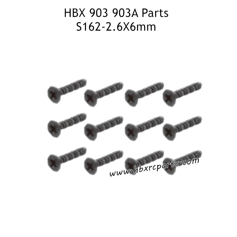 HAIBOXING HBX 903 903A Parts 2.6x6mm Screws S162 HAIBOXING HBX 903 903A Parts 2.6x6mm Screws S162
