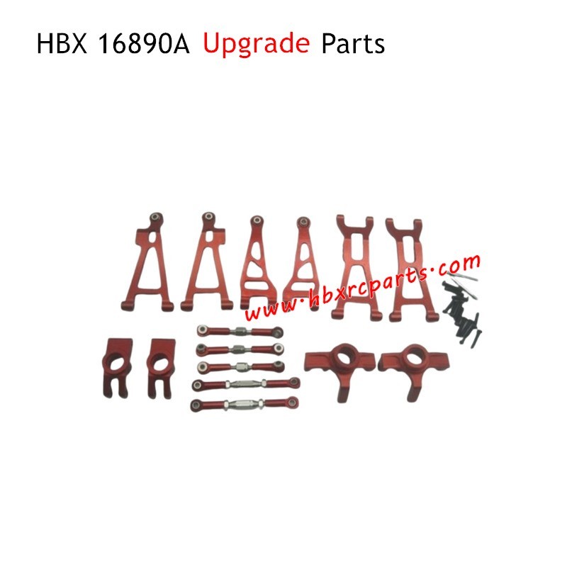 HAIBOXING HBX 16890A Upgrade Parts Metal Kit Red HAIBOXING HBX 16890A Upgrade Parts Metal Kit Red