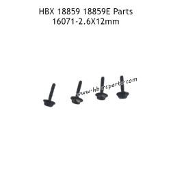 HBX 18859E RC Car Parts 2.6X12mm Wheel Screws 16071