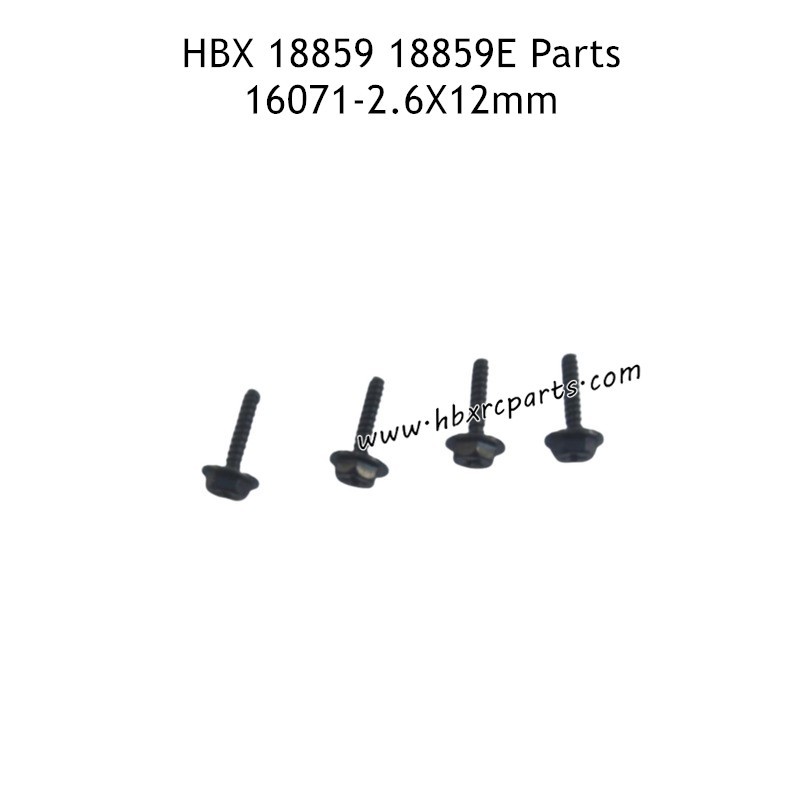 HBX 18859E RC Car Parts 2.6X12mm Wheel Screws 16071 HBX 18859E RC Car Parts 2.6X12mm Wheel Screws 16071
