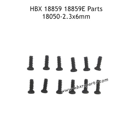 HBX 18859E RC Car Parts PBHO2.3X6mm Head Self Tapping Screw 18050