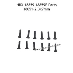 HBX 18859E RC Car Parts PBHO2.3X7mm Pan Head Self Tapping Screw 18051
