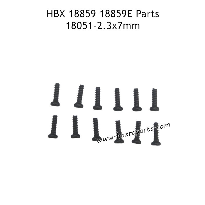 HBX 18859E RC Car Parts PBHO2.3X7mm Pan Head Self Tapping Screw 18051 HBX 18859E RC Car Parts PBHO2.3X7mm Pan Head Self Tapping Screw 18051