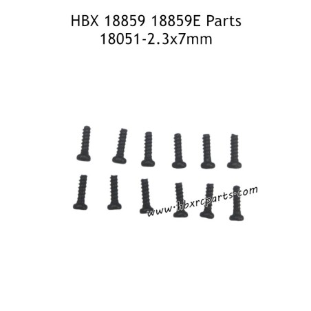 HBX 18859E RC Car Parts PBHO2.3X7mm Pan Head Self Tapping Screw 18051