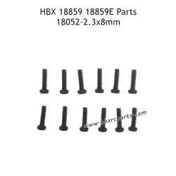 HBX 18859E RC Car Parts PBHO2.3X8mm Pan Head Self Tapping Screw 18052