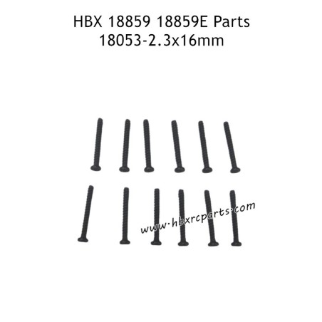 HBX 18859E RC Car Parts PBHO2.3X16mm Pan Head Self Tapping Screw 18053