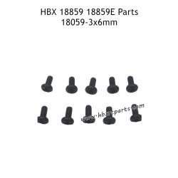 HBX 18859E RC Car Parts BMHO3X6mm Pan Head Screw 18059