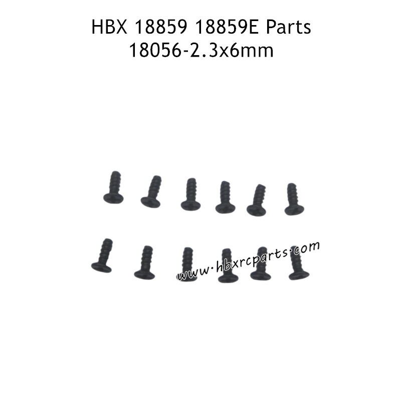 HBX 18859E RC Car Parts KBHO2.3X6mm Countersunk Self Tapping Screw 18056 HBX 18859E RC Car Parts KBHO2.3X6mm Countersunk Self Tapping Screw 18056
