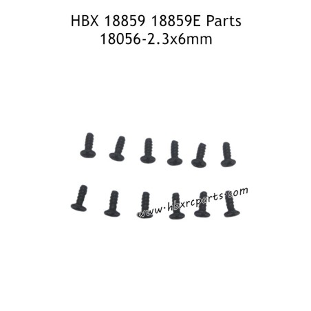 HBX 18859E RC Car Parts KBHO2.3X6mm Countersunk Self Tapping Screw 18056