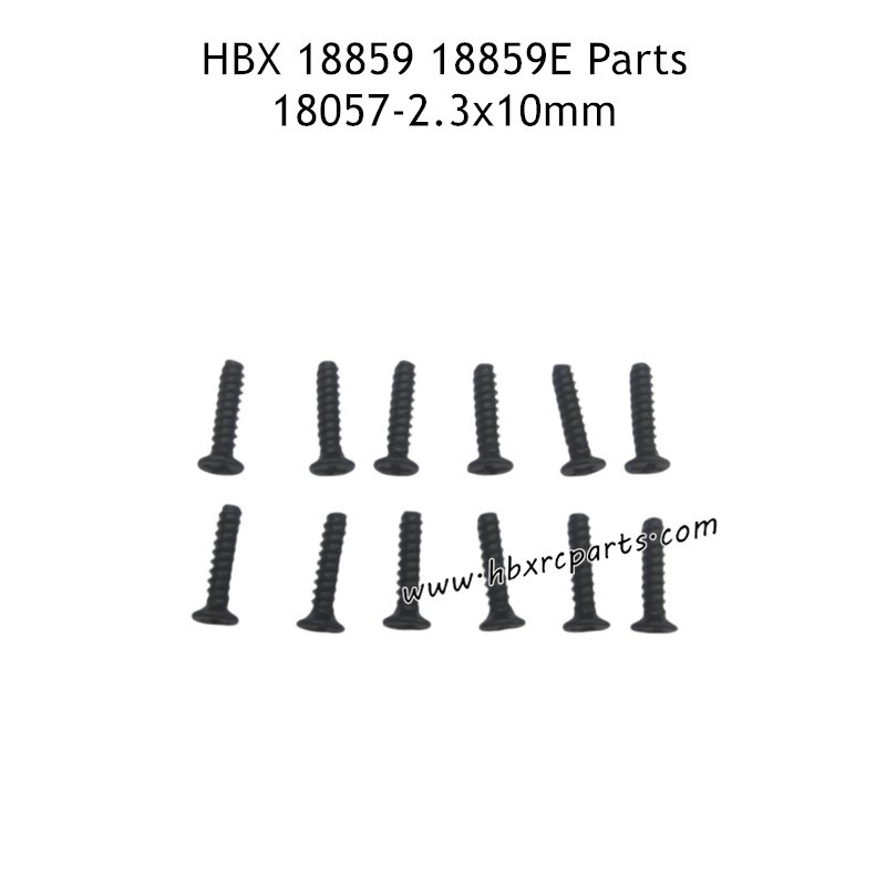 HBX 18859E RC Car Parts KBHO2.3X10mm Countersunk Self Tapping Screw 18057 HBX 18859E RC Car Parts KBHO2.3X10mm Countersunk Self Tapping Screw 18057
