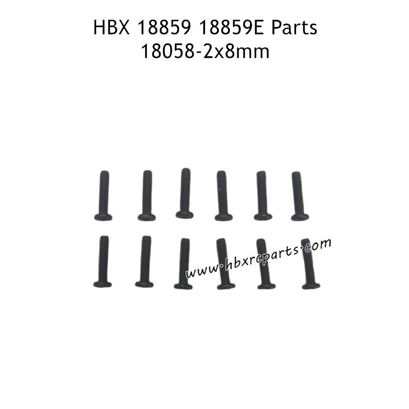 HBX 18859E RC Car Parts PMHO2X8mm Pan Head Screw 18058 HBX 18859E RC Car Parts PMHO2X8mm Pan Head Screw 18058