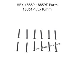 HBX 18859E RC Car Parts KBHO1.5X10mm Countersunk Self Tapping Screw 18061