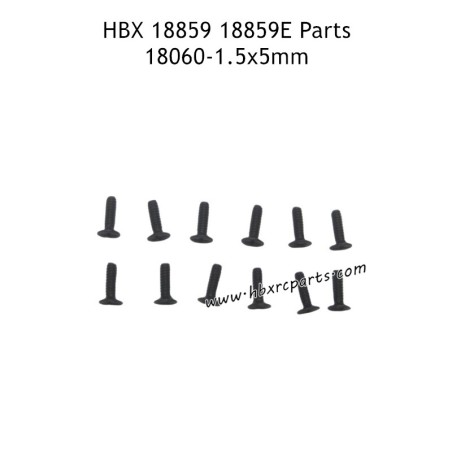 HBX 18859E RC Car Parts KMHO1.5X5mm Countersunk Screw 18060