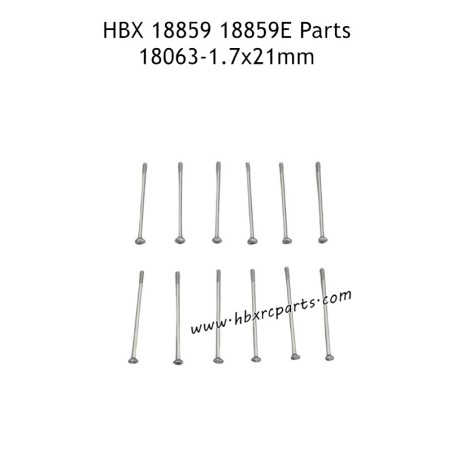 HBX 18859E RC Car Parts PBHO1.7X21mm Pan Head Self Tapping Screw 18063