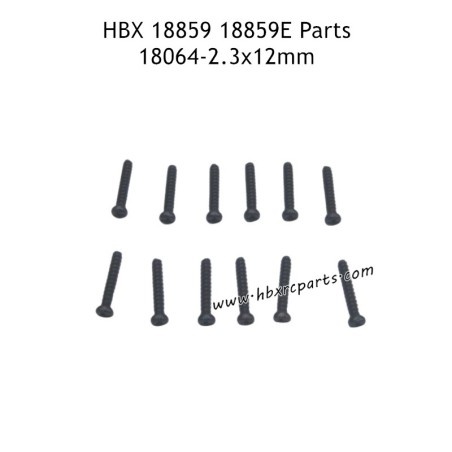 HBX 18859E RC Car Parts PBHO2.3X12mm Pan Head Self Tapping Screw 18064