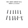 HBX 18859E RC Car Parts PBHO2.3X12mm Pan Head Self Tapping Screw 18064