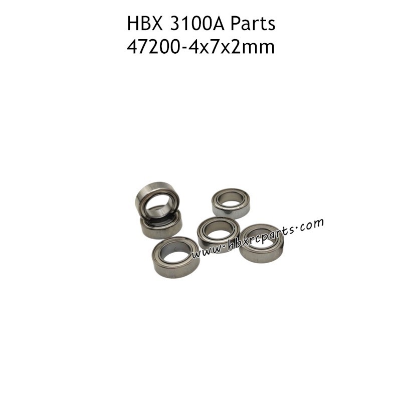 HAIBOXING HBX 3100A RC Car Parts 4x7x2mm Ball Bearings 47200 HAIBOXING HBX 3100A RC Car Parts 4x7x2mm Ball Bearings 47200