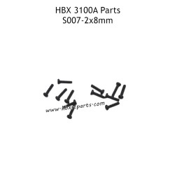 HBX 3100A RC Car Parts PBHO2x8mm Pan Head Self Tapping Screws S007
