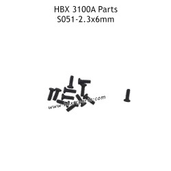 HBX 3100A RC Car Parts PBHO2.3x6mm Pan Head Self Tapping Screws S051