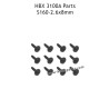 HBX 3100A RC Car Parts PWTHO2.6x8mm Flange Head Self Tapping Screws S160