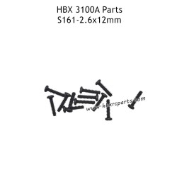 HBX 3100A RC Car Parts PBHO2.6x12mm Pan Head Self Tapping Screws S161