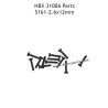 HBX 3100A RC Car Parts PBHO2.6x12mm Pan Head Self Tapping Screws S161