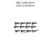 HBX 3100A RC Car Parts PWTHO2.6x18mm Flange Head Self Tapping Screws S163