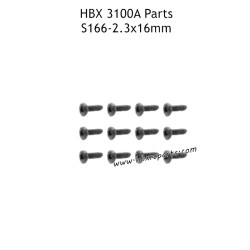 HBX 3100A RC Car Parts PBHO2.3x16mm Pan Head Self Tapping Screws S166